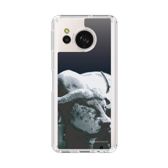 スリムプロテクションケース［ 伊豆アニマルキングダム - バッファロー - モノクロ ］