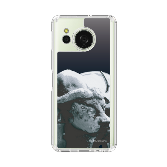 スリムプロテクションケース［ 伊豆アニマルキングダム - バッファロー - モノクロ ］