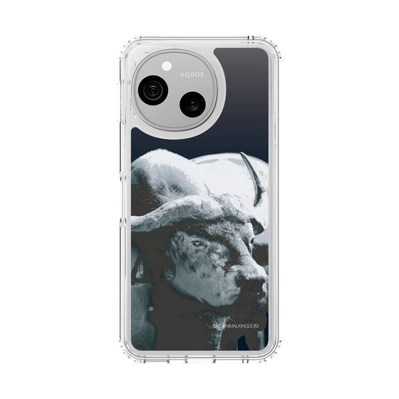 スリムプロテクションケース［ 伊豆アニマルキングダム - バッファロー - モノクロ ］