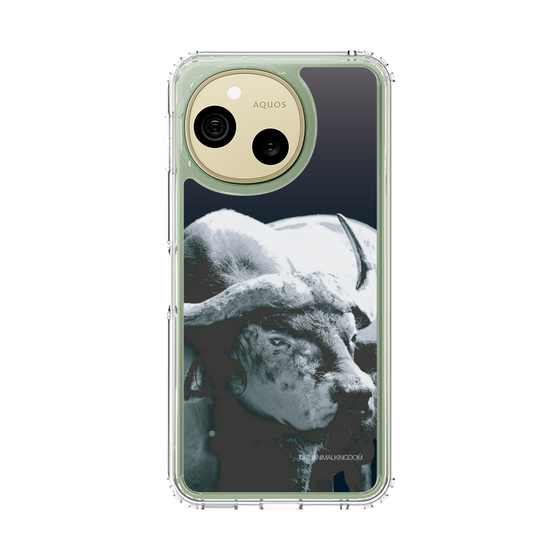 スリムプロテクションケース［ 伊豆アニマルキングダム - バッファロー - モノクロ ］