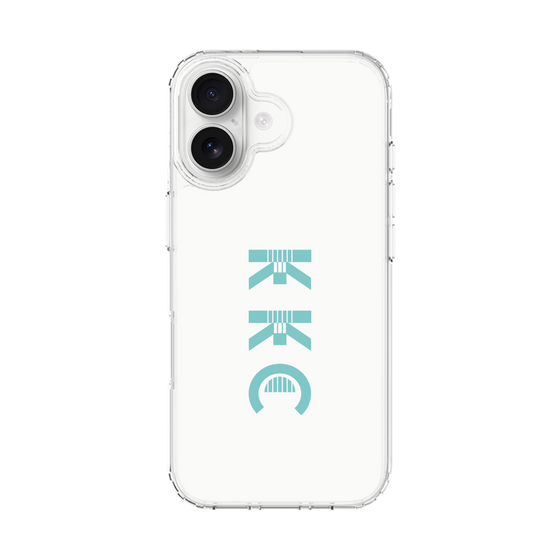 スリムプロテクションケース［ KKC - ロゴ - ホワイト ］