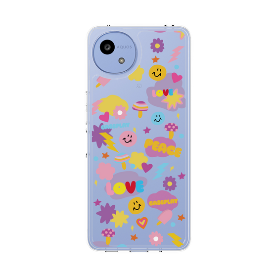 スリムプロテクションケース［ オリジナル - LOVE & PEACE ］