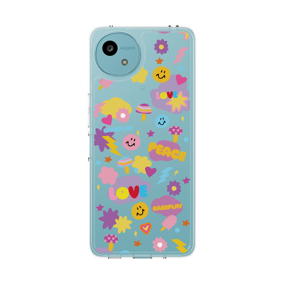 スリムプロテクションケース［ オリジナル - LOVE & PEACE ］