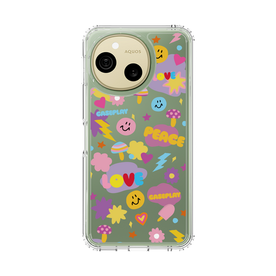 スリムプロテクションケース［ オリジナル - LOVE & PEACE ］