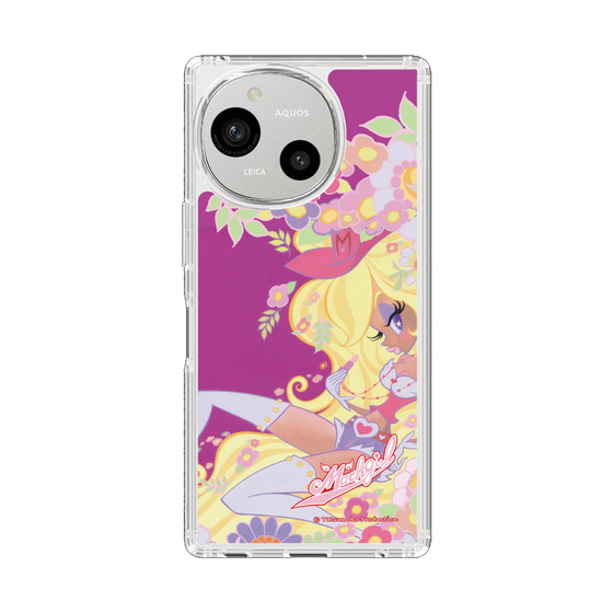 スリムプロテクションケース［ マッハガール - 花とリップ ］