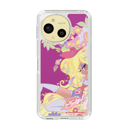 スリムプロテクションケース［ マッハガール - 花とリップ ］