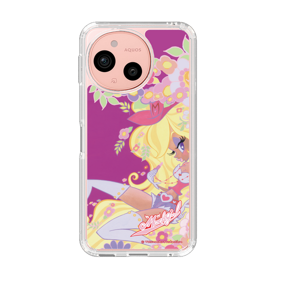 スリムプロテクションケース［ マッハガール - 花とリップ ］