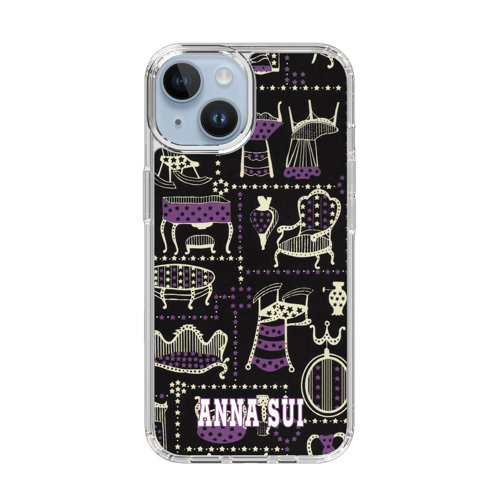 スリムプロテクションケース for Apple iPhone 14［ ANNA SUI - チェア ］