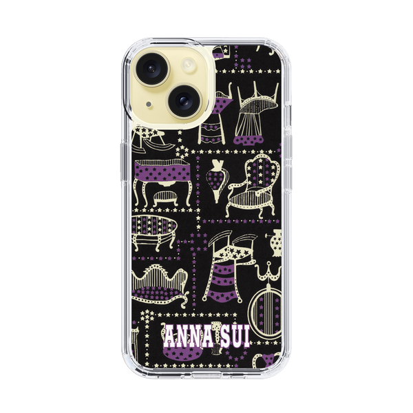 スリムプロテクションケース for Apple iPhone 15［ ANNA SUI - チェア ］