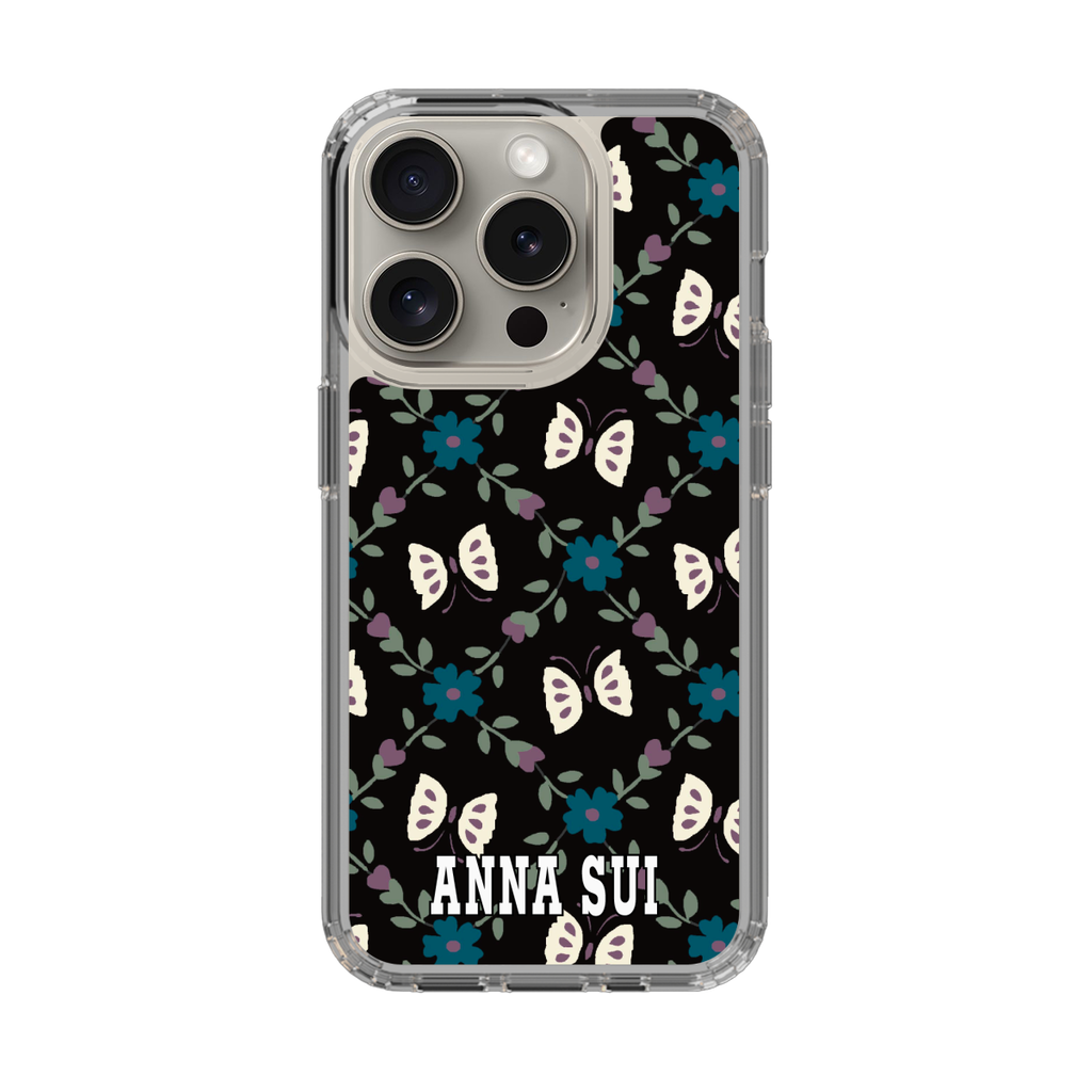 スリムプロテクションケース for Apple iPhone 15 Pro［ ANNA SUI - バタフライ ］