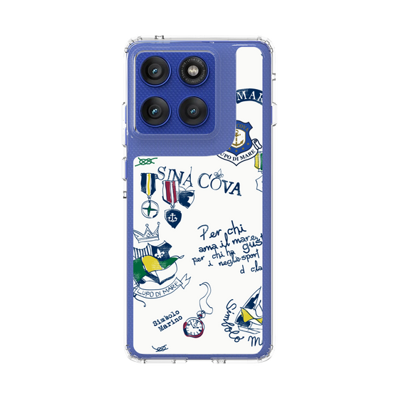 スリムプロテクションケース［ SINA COVA - マリンモチーフ総柄 ］