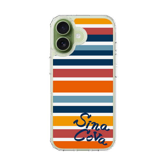スリムプロテクションケース［ SINA COVA - ボーダー - マルチカラー ］
