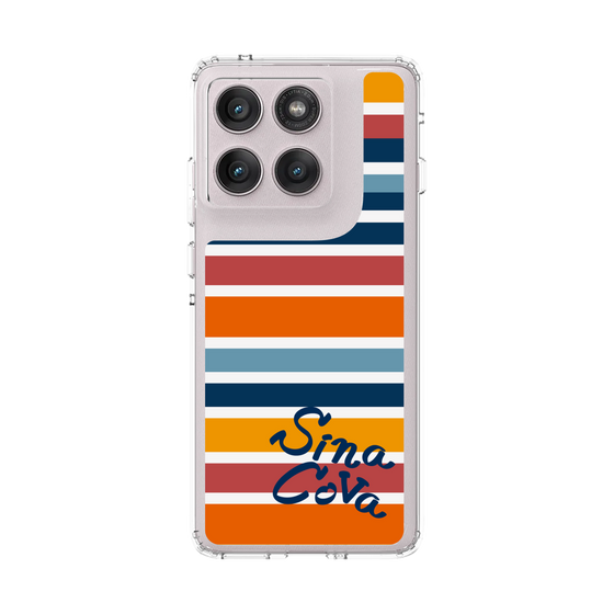 スリムプロテクションケース［ SINA COVA - ボーダー - マルチカラー ］