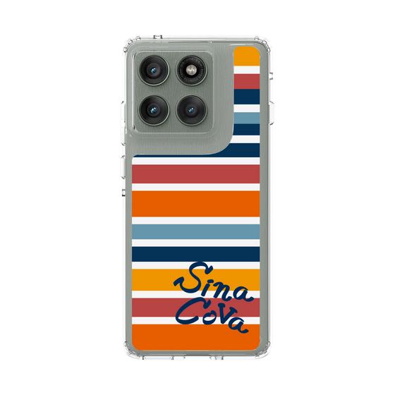 スリムプロテクションケース［ SINA COVA - ボーダー - マルチカラー ］