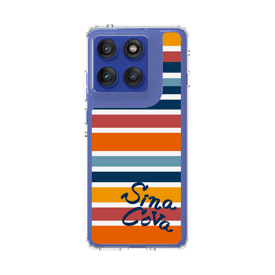 スリムプロテクションケース［ SINA COVA - ボーダー - マルチカラー ］