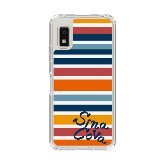 スリムプロテクションケース［ SINA COVA - ボーダー - マルチカラー ］