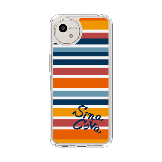 スリムプロテクションケース［ SINA COVA - ボーダー - マルチカラー ］