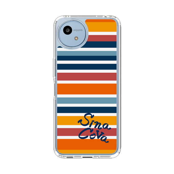 スリムプロテクションケース［ SINA COVA - ボーダー - マルチカラー ］