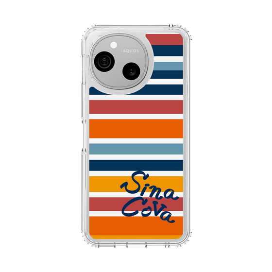 スリムプロテクションケース［ SINA COVA - ボーダー - マルチカラー ］