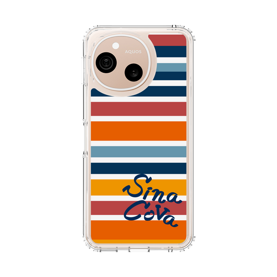 スリムプロテクションケース［ SINA COVA - ボーダー - マルチカラー ］