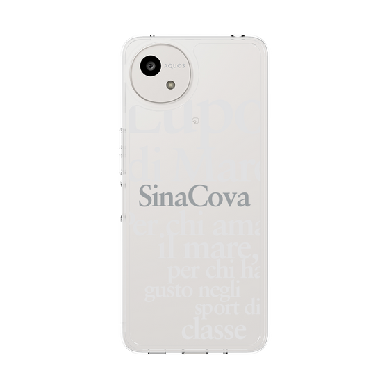 スリムプロテクションケース［ SINA COVA - タイポグラフィ ］