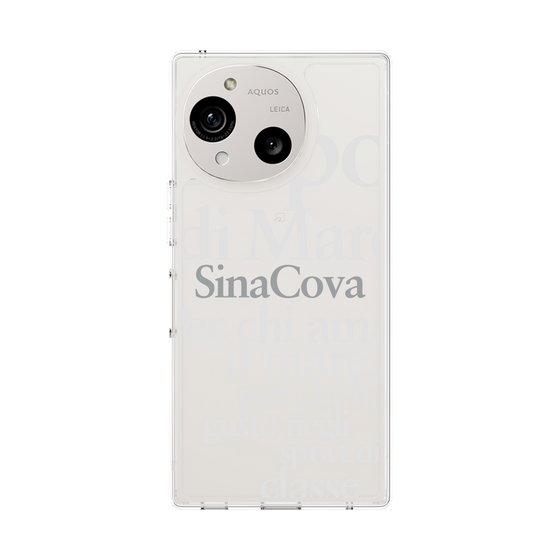 スリムプロテクションケース［ SINA COVA - タイポグラフィ ］