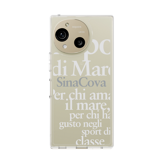 スリムプロテクションケース［ SINA COVA - タイポグラフィ ］
