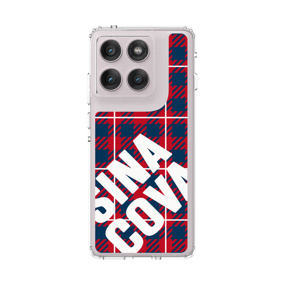 スリムプロテクションケース［ SINA COVA - チェック - Red ］