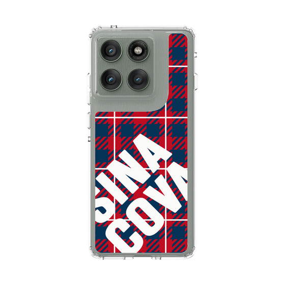 スリムプロテクションケース［ SINA COVA - チェック - Red ］