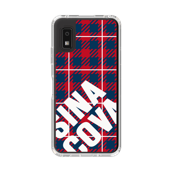 スリムプロテクションケース［ SINA COVA - チェック - Red ］