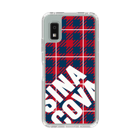 スリムプロテクションケース［ SINA COVA - チェック - Red ］