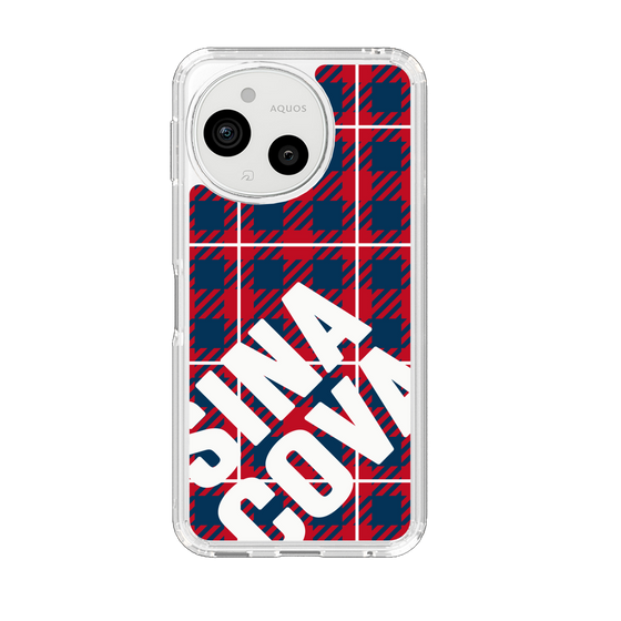 スリムプロテクションケース［ SINA COVA - チェック - Red ］