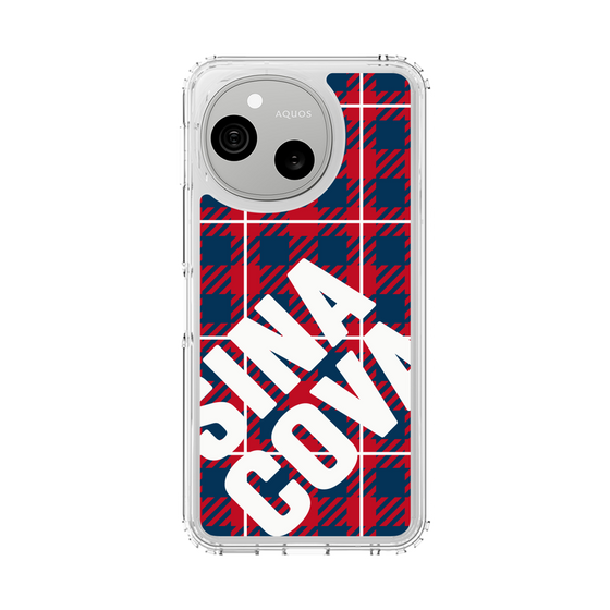 スリムプロテクションケース［ SINA COVA - チェック - Red ］