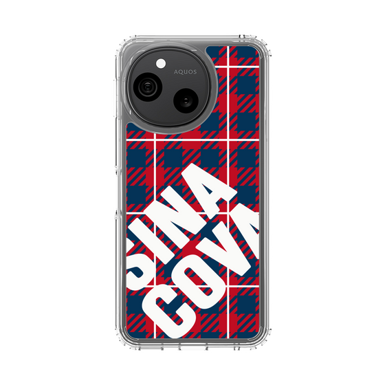 スリムプロテクションケース［ SINA COVA - チェック - Red ］