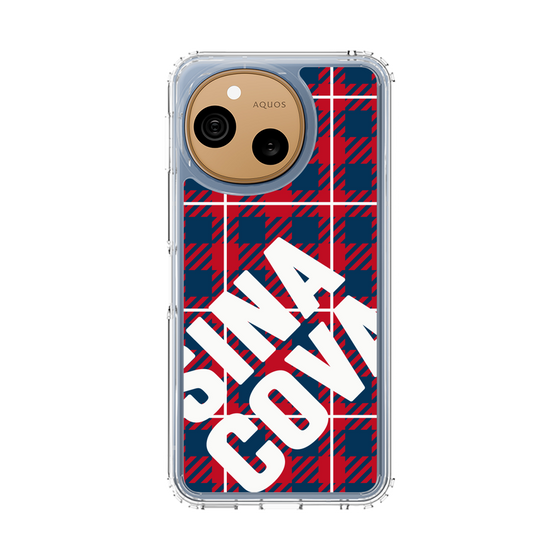 スリムプロテクションケース［ SINA COVA - チェック - Red ］