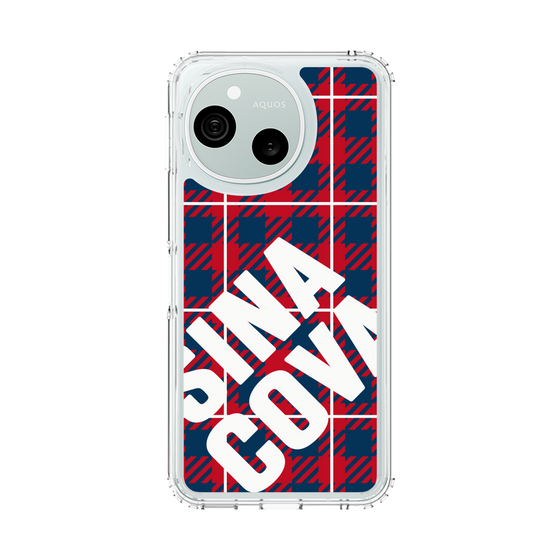 スリムプロテクションケース［ SINA COVA - チェック - Red ］