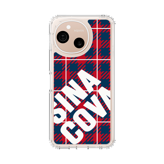 スリムプロテクションケース［ SINA COVA - チェック - Red ］