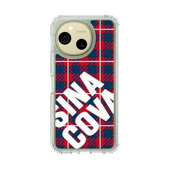 スリムプロテクションケース［ SINA COVA - チェック - Red ］