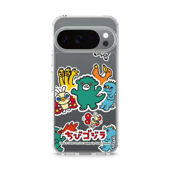 スリムプロテクションケース［ ゴジラ - ちびゴジラ - ステッカー ］