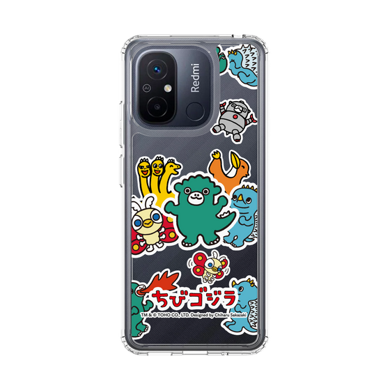 スリムプロテクションケース［ ゴジラ - ちびゴジラ - ステッカー ］