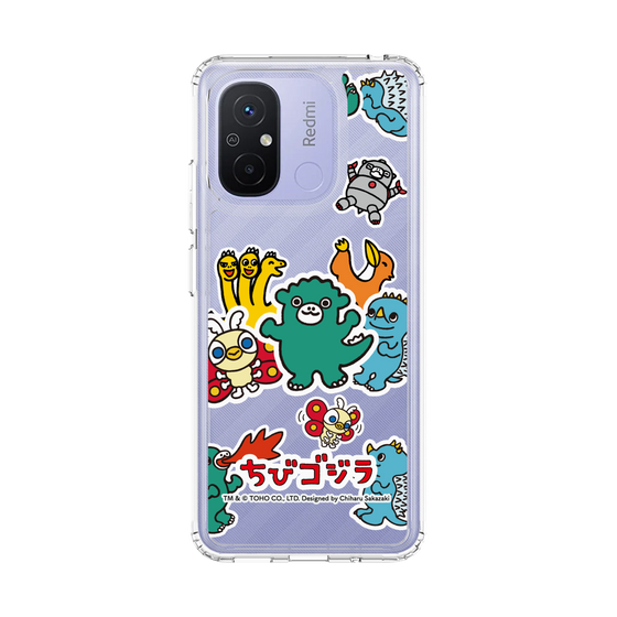 スリムプロテクションケース［ ゴジラ - ちびゴジラ - ステッカー ］