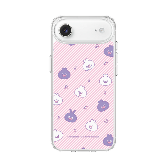 スリムプロテクションケース［ ウーとワー - いろんな表情 - Pink ］
