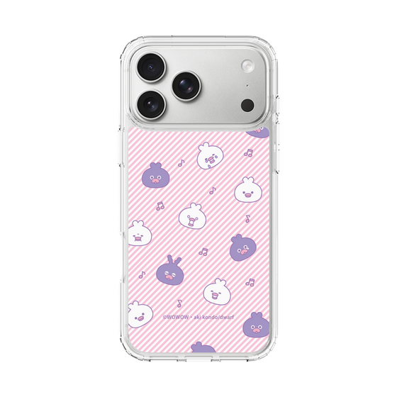 スリムプロテクションケース［ ウーとワー - いろんな表情 - Pink ］