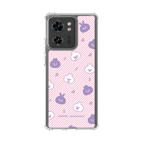 スリムプロテクションケース［ ウーとワー - いろんな表情 - Pink ］