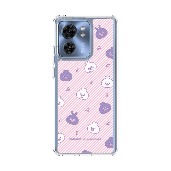 スリムプロテクションケース［ ウーとワー - いろんな表情 - Pink ］