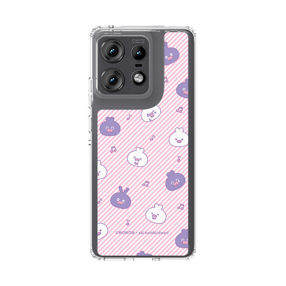 スリムプロテクションケース［ ウーとワー - いろんな表情 - Pink ］