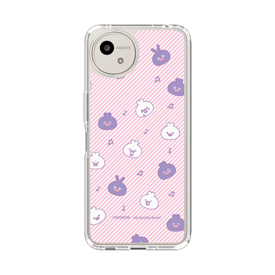 スリムプロテクションケース［ ウーとワー - いろんな表情 - Pink ］