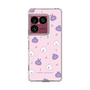 スリムプロテクションケース［ ウーとワー - いろんな表情 - Pink ］
