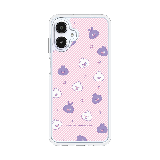 スリムプロテクションケース［ ウーとワー - いろんな表情 - Pink ］