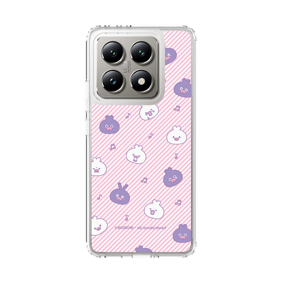 スリムプロテクションケース［ ウーとワー - いろんな表情 - Pink ］